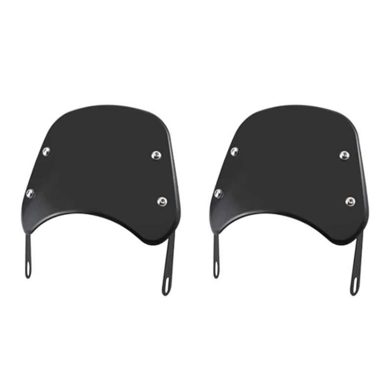 

2X 5-7 Inch Motorcycle Headlight Windshield Wind Deflector Windscreen Universal for Honda Yamaha Kawasaki Suzuki
