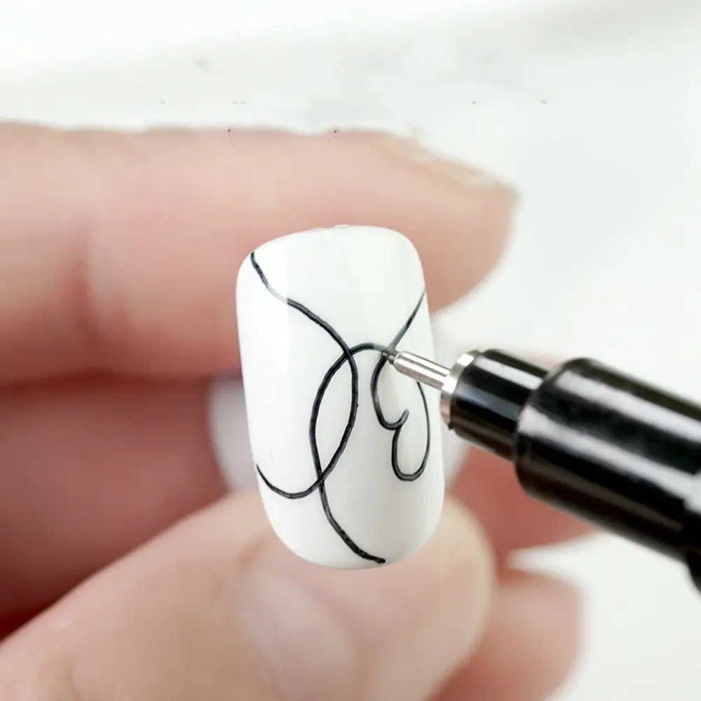 

1pcs Nail Art Graffiti Pen Black Color UV Gel Polish Design Dot Painting Detailing Pen Brushes DIY Nail Art Adorn Tools 11 size