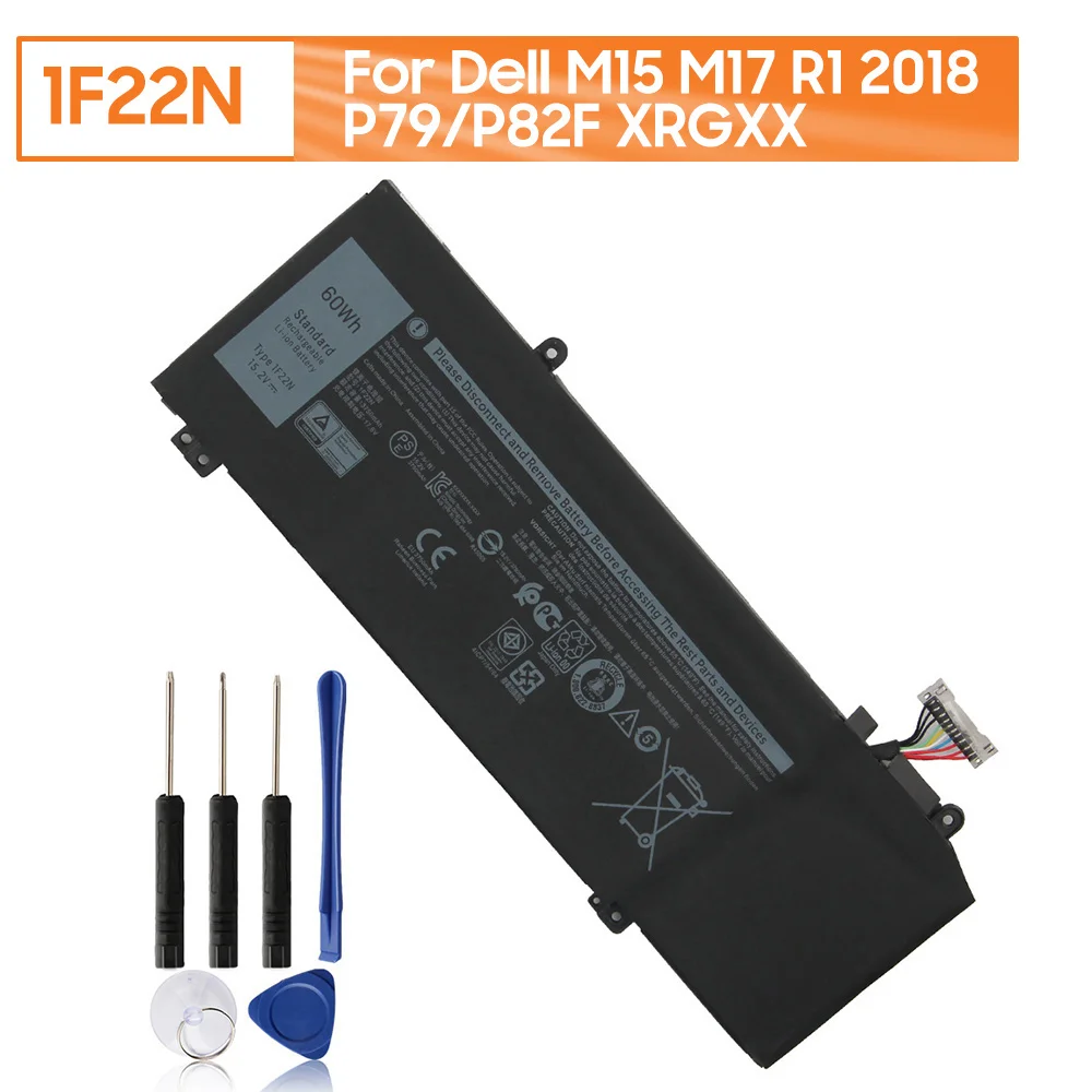 

Оригинальный запасной аккумулятор для ноутбука 1F22N для Dell Alienware M15 M17 R1 2018 P79/P82F XRGXX