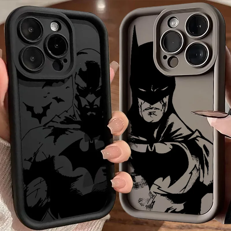 Фото Чехол для телефона The B-Batmans Art для iPhone 17E, 11, 12, 13, 14, 15, 16, 17 Pro Max, 17 Air, 15 Plus, 16e, 13 Mini, силиконовая задняя крышка №1