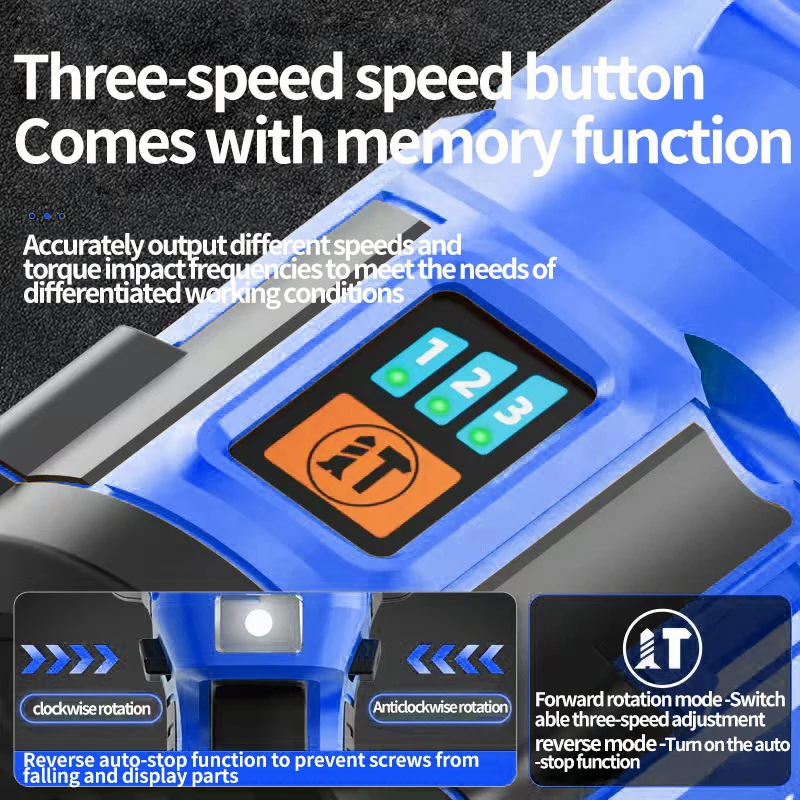 Шуруповерт LYUWO ударный аккумуляторный 16 В 160 Н · м