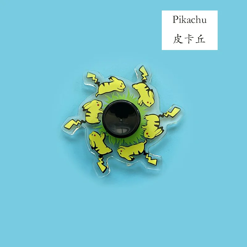 

Pokemon Pikachu Fidget Spinning Cartoon Running Dynamic Mute Animation Spinning Top Toys Anti-Stress Dynamic Relief Toy