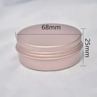 Пустая алюминиевая банка для косметики объемом 60 мл жестяной контейнер коробка с