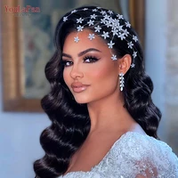 Bruiloft sieraden voor bruid Luxe Parel Strass Haar Sieraden voor Vrouwen Handgemaakte Tiara Bruids Haarbanden Bruiloft Haar Accessoires Cadeau Hoofddeksels Tiara