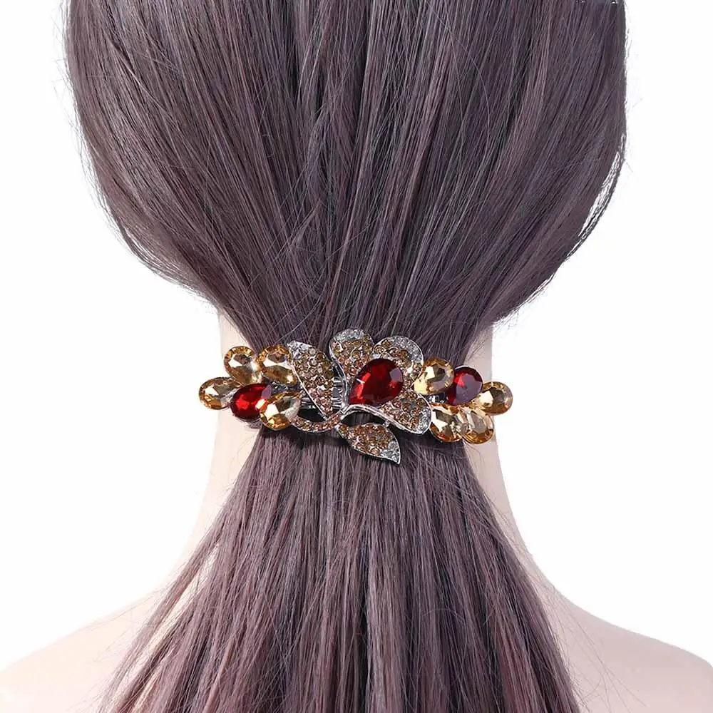 Элегантный модный хрустальный тюльпан держатель для хвоста головные уборы