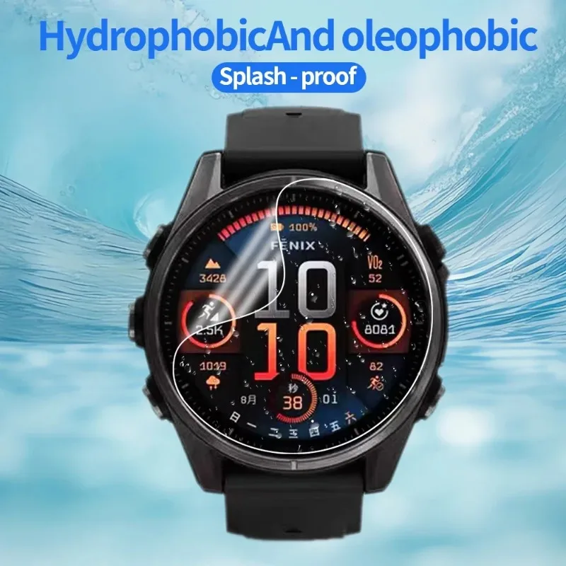 Защитная гидрогелевая пленка для экрана Garmin Fenix 8 51/47/43 мм HD