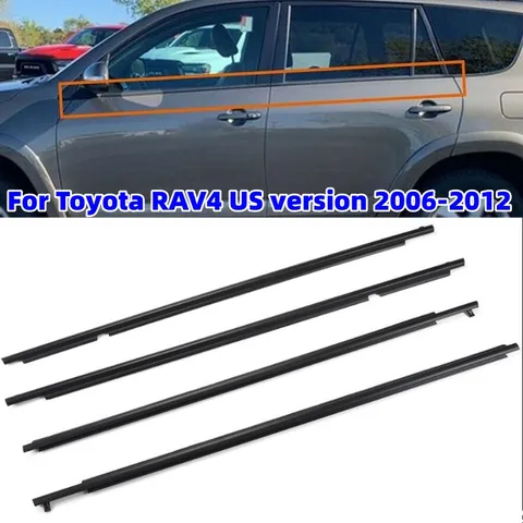 Уплотнительная лента для автомобильного окна, уплотнительная лента для стекол, уплотнительные ленты, резиновая Водонепроницаемая нажимная лента для Toyota RAV4 06-12 (версия США)