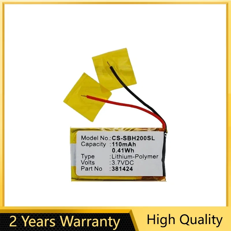 Сменная батарея емкостью 110 мАч 381424 AHB 441623 для Sony SBH-20