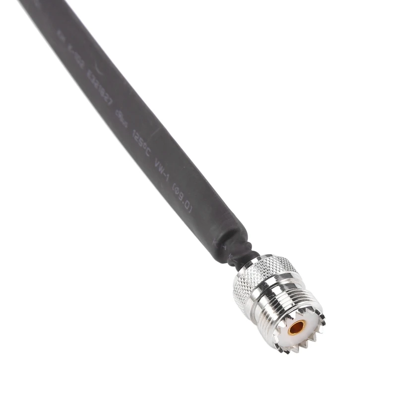 Дверь/окно Проходной плоский RF коаксиальный кабель SO239 UHF в женский разъем 50 Ом коаксиальный кабель с продленным кабелем