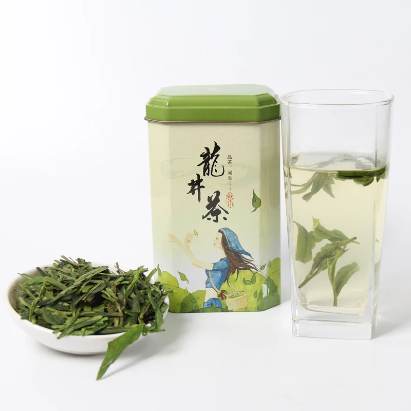 

2022 4A Xihu Dragon Well Tea Green Box Packing Fresh Dragonwell Dragon Well 100g Droshipping Tea Pot