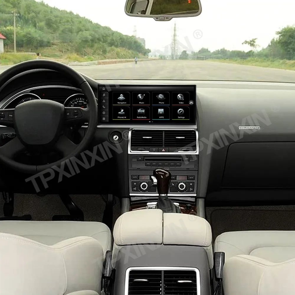 Фото Qualcomm 15,8-дюймовый Android 14.0 для Audi Q7 2005-2009 QLED сенсорный экран автомобильный радиоприемник CarPlay GPS Navi мультимедийный плеер головное устройство №1