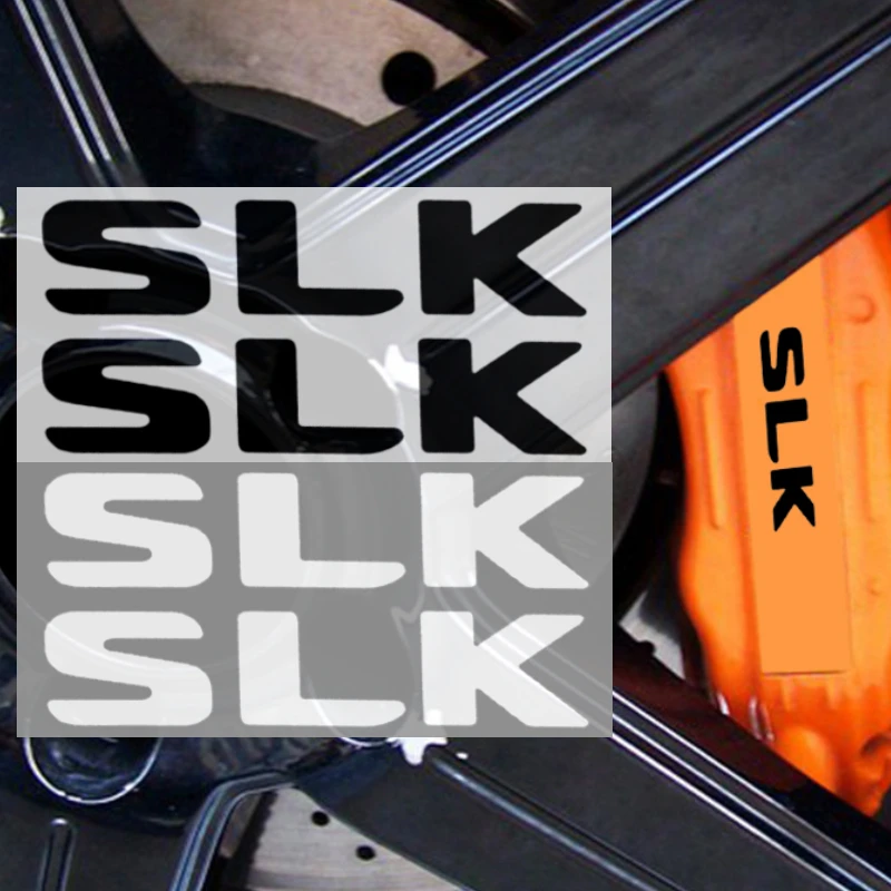 Наклейка на тормозной суппорт для Mercedes Benz SLK Logo SLK200 SLK230 SLK250 SLK280 SLK300 SLK320, 6 шт.