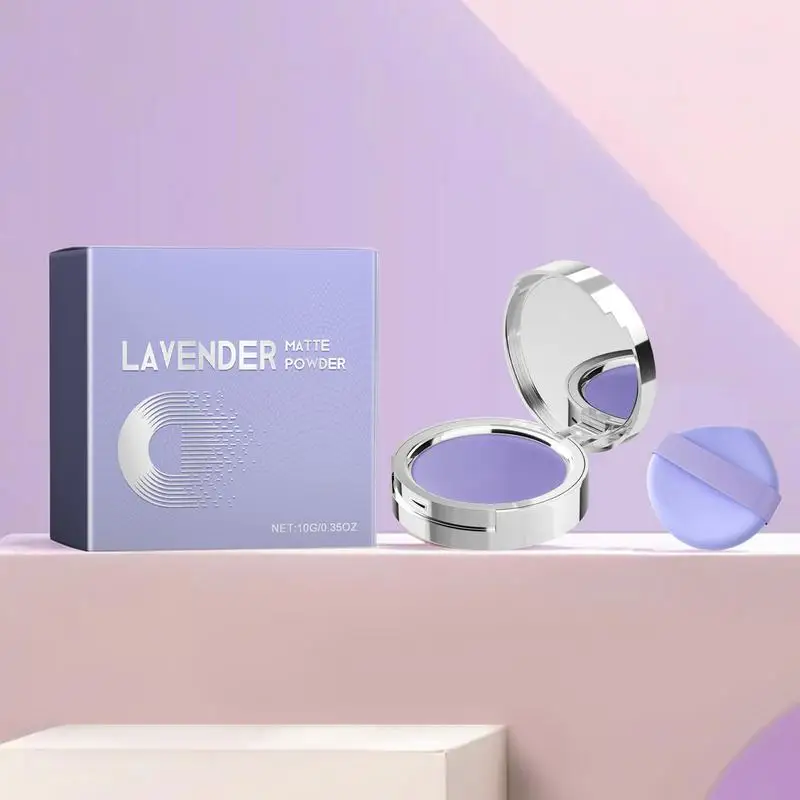 Матовая пудра Lavendel длительный срок работы искусственная для контроля жирности