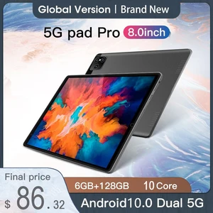 Hot selling Pad Pro Tablet 8 inch Android Tablete 10 Core 6GB RAM 128GB ROM Android 10 Dual 5G Gamin