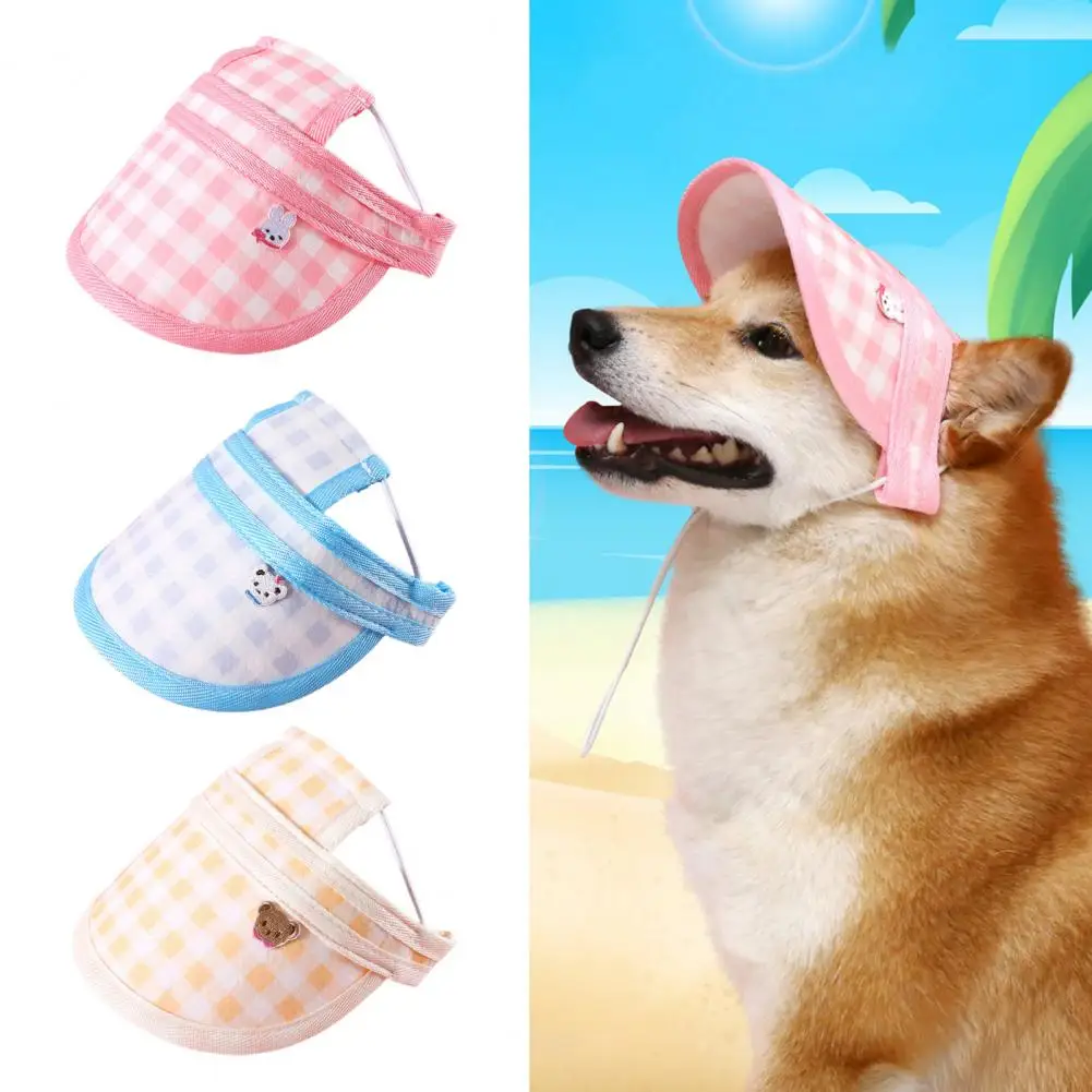 

Pet Dog Sunscreen Hat Baseball Cap Outdoor Sports Hat with Ear Holes Adjustable Pet Cap for Small Medium Dogs Outdoor Products
