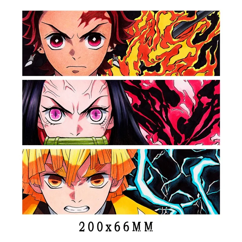 

Cartoon anime character stickers Kimetsu No Yaiba 3D gradient phantom dynamic change car stickers various scenes stickers