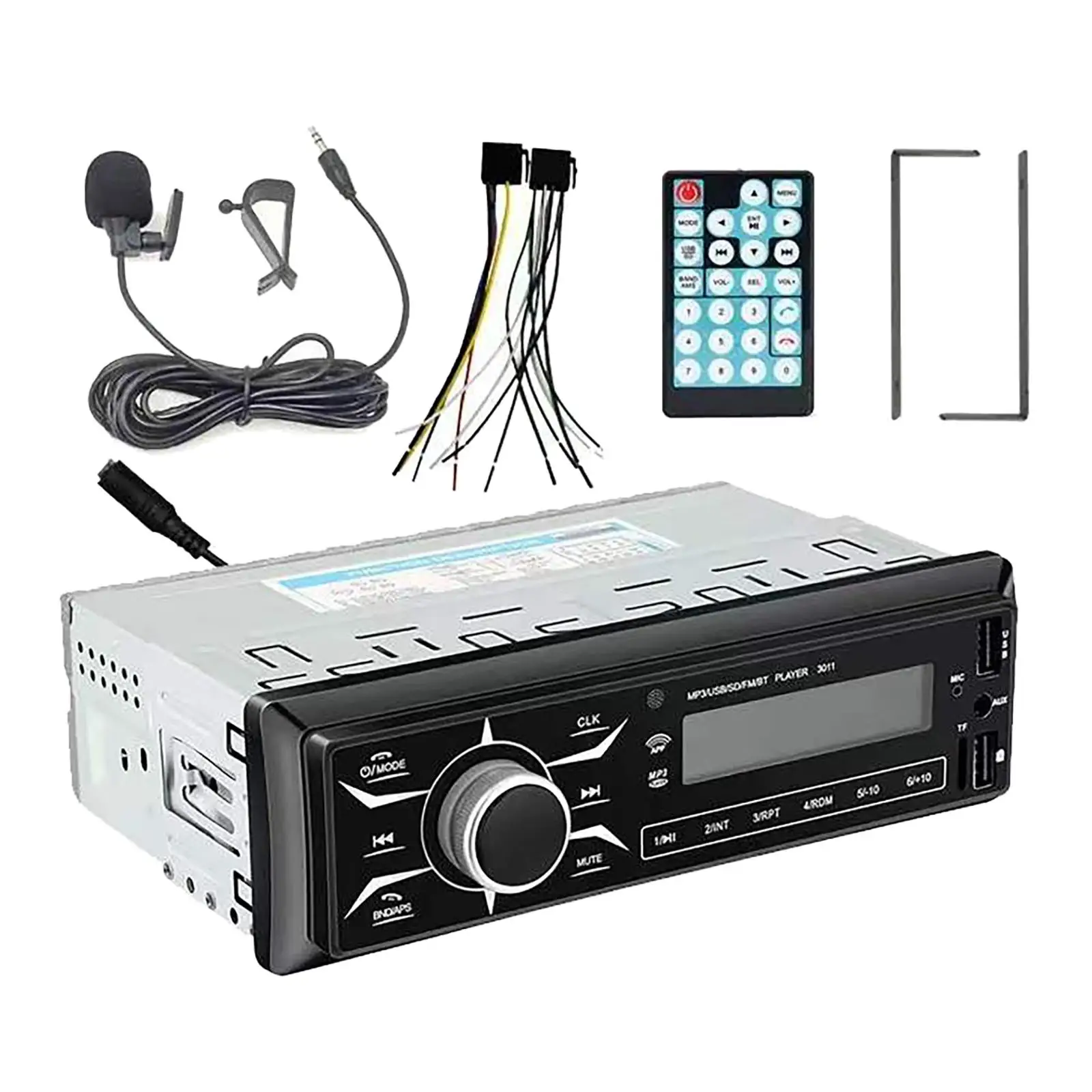 Фото Автомобильный MP3-плеер Bluetooth, 24 В, FM-радио, громкая связь, аудио, стерео, голосовой ассистент, музыка для автомобилей №5