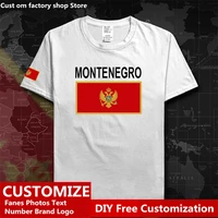 montenegro crna gora montenegrin mne country t shirt custom jersey fans diy name logo high street fashion loose casual t shirt