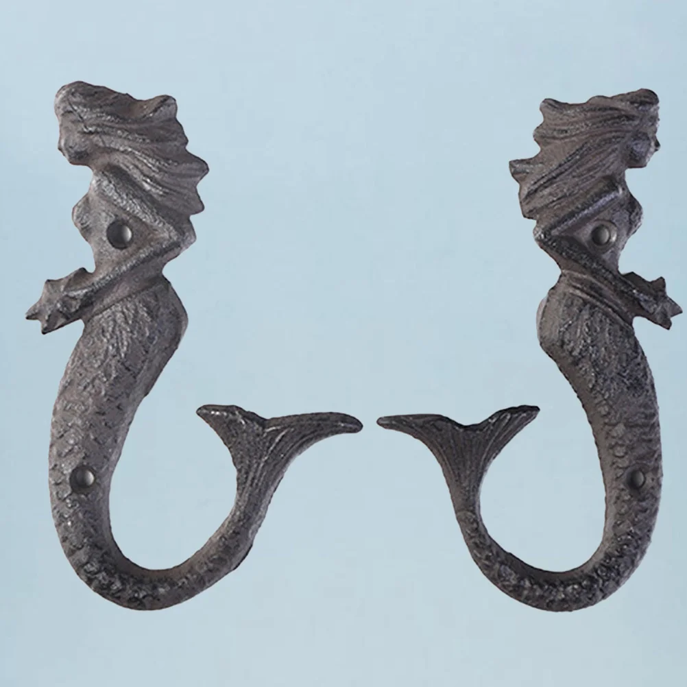 

Hook Wall Hooks Holder Hanger Key Mermaid Coat Nautical Clothes Hat Favors Party Car Cutlery Hand Vintage Towel Door The Over