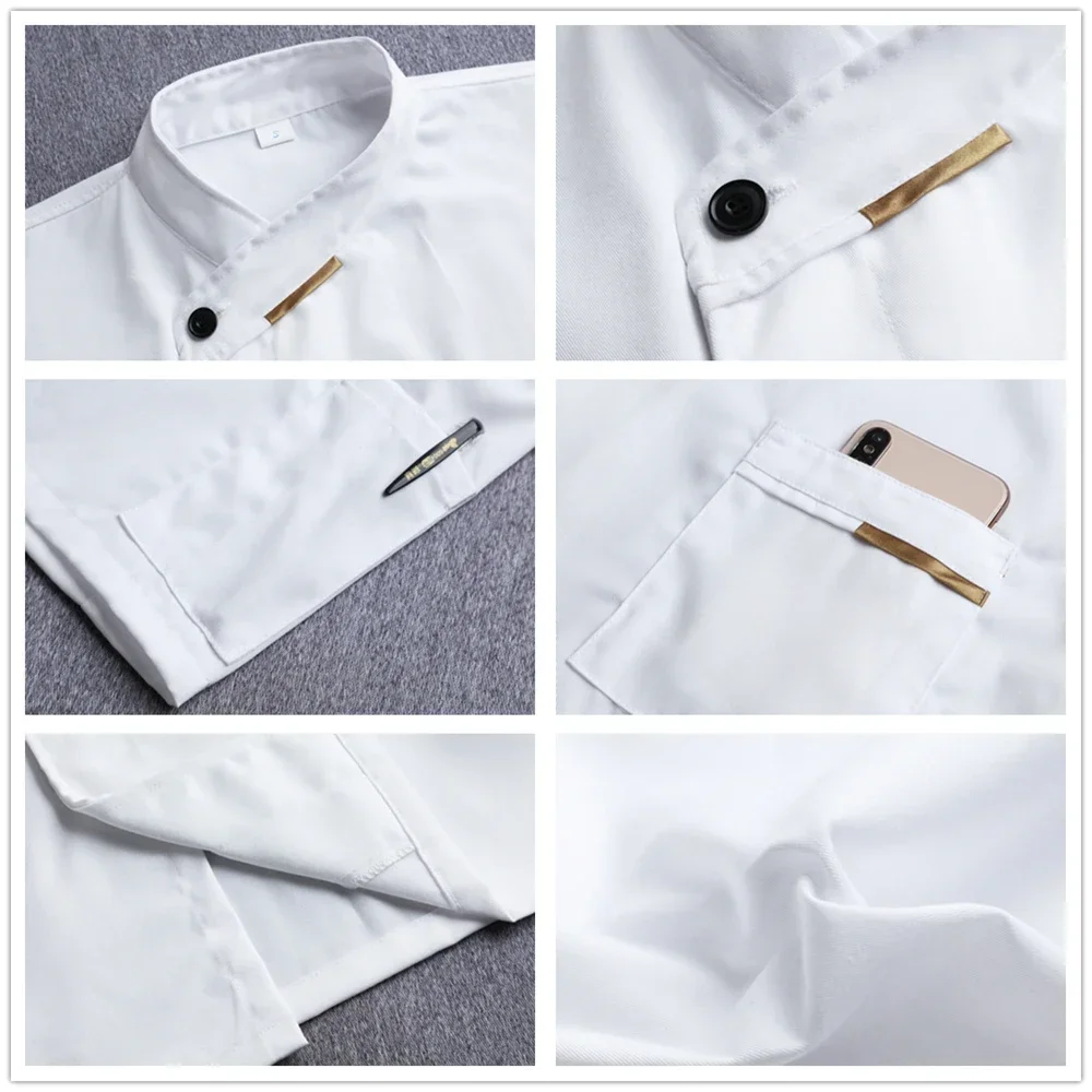 Женская Куртка Шеф-повара С Короткими Рукавами Дышащая Впитывающая Пот