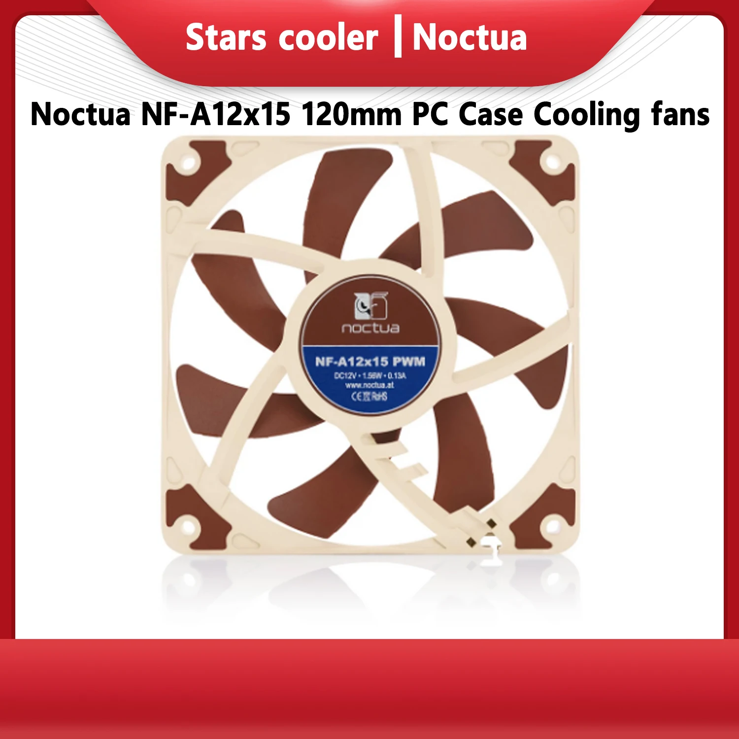 

Noctua NF-A12x15/120x120x15mm CPU cooler fan/PC Case Cooling fans silent 12V FLX PWM