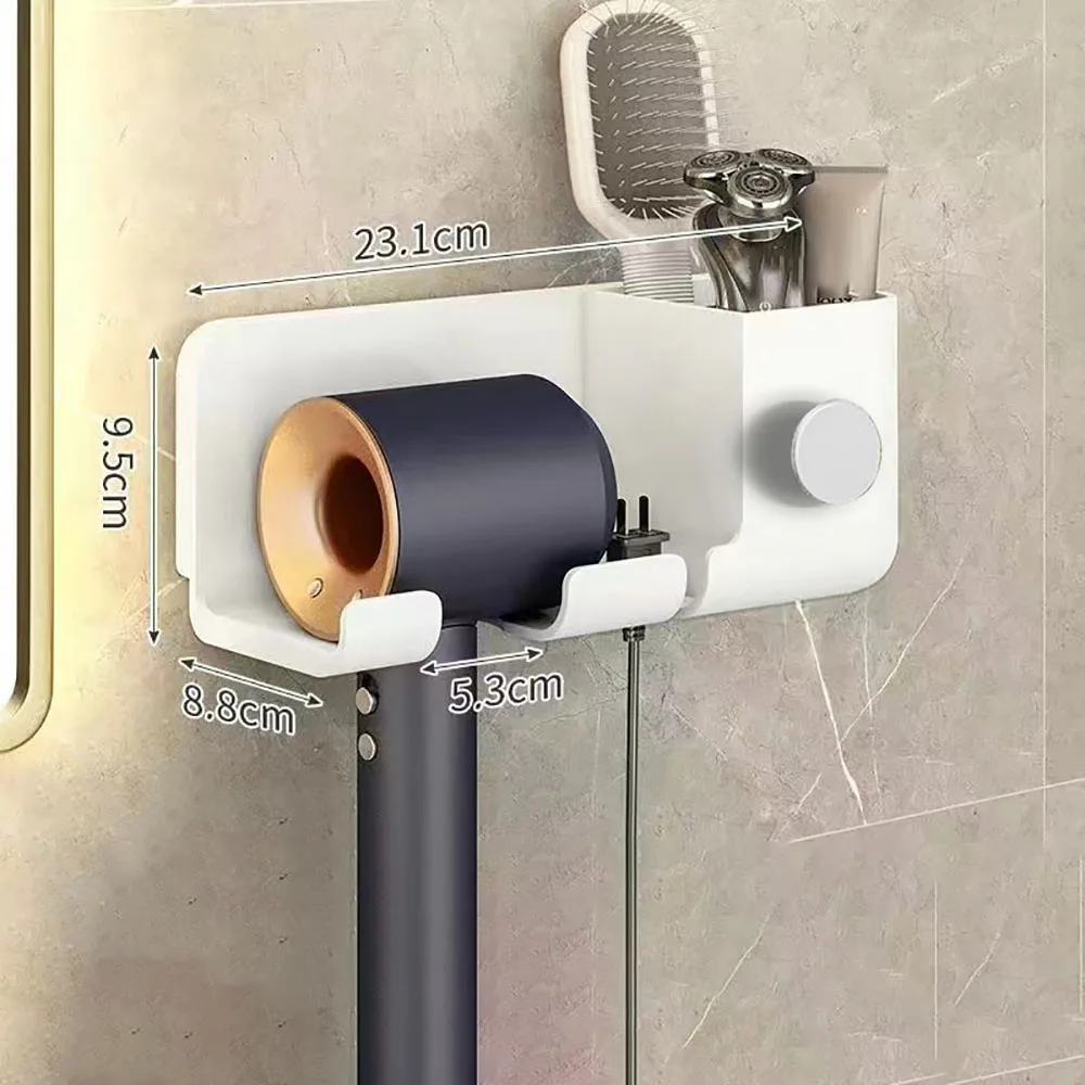 

Настенная подставка для фена белая