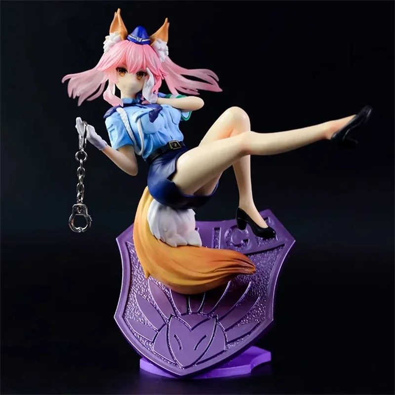 

Anime Fate Stay Night Extella Link Tamamo No Mae Caster Police Unifor PVC Action Figure Collectible Model Doll Toy 21cm