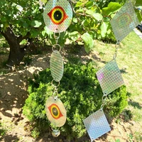 garden hanging false eye reflective scarecrow scaring and birds repellent supplies mosquito gardening pigeons tools hot sale