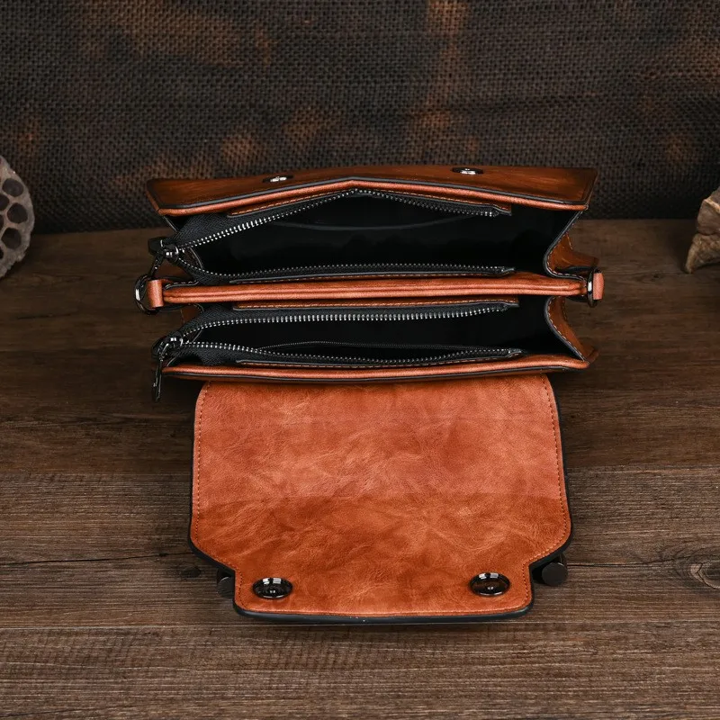 Johnature винтажная женская кожаная сумка с тиснением ручной работы новинка 2024