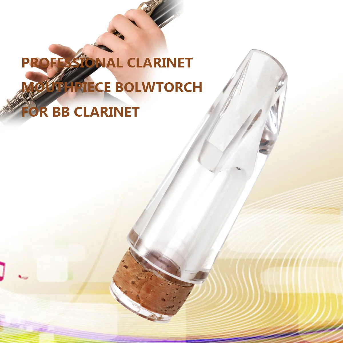 Professional Clarinet Mouthpiece Bolwtorch for Bb (Transparent) bolwtorch clarinet mouthpiece
