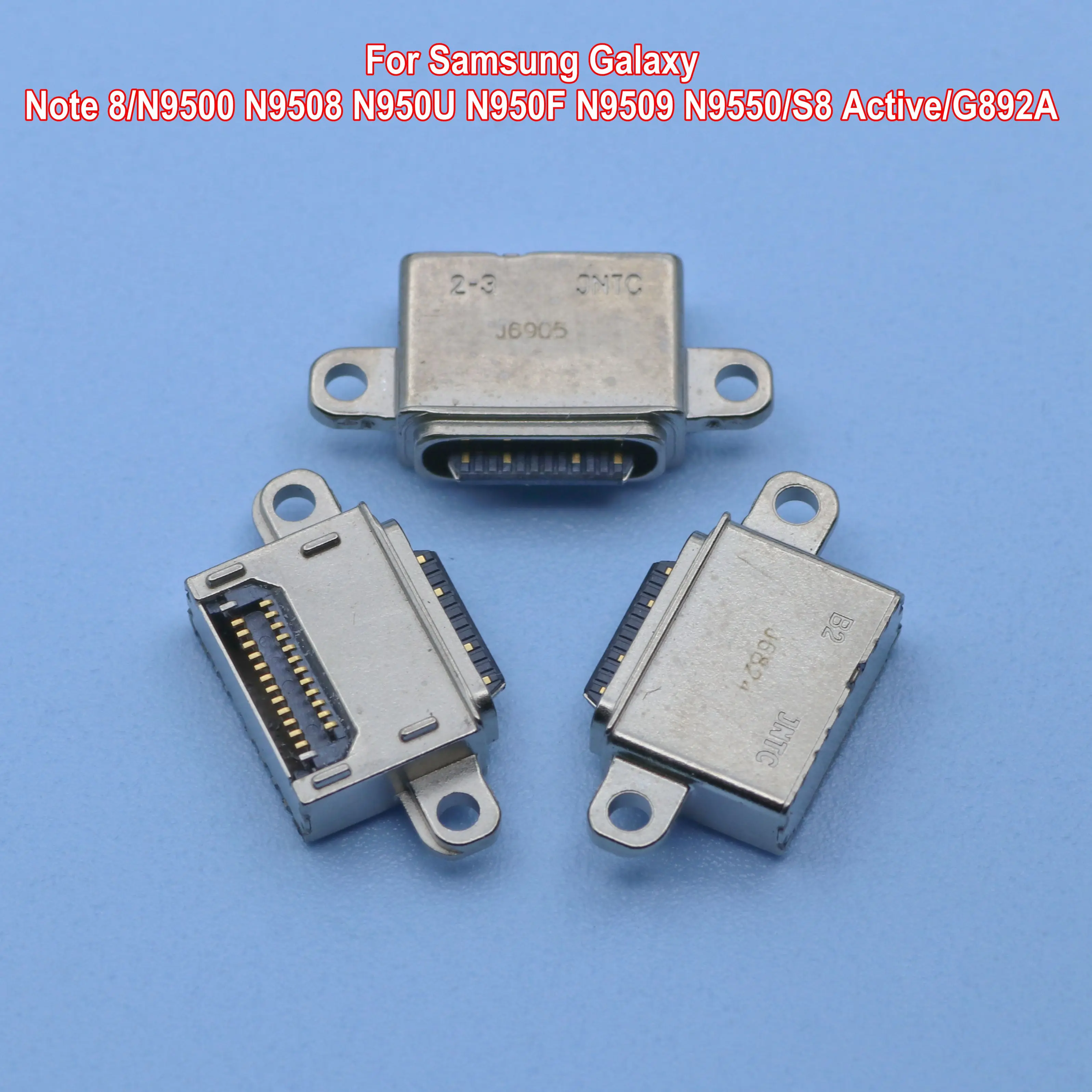 50 шт. USB-коннектор для зарядного устройства для Samsung Galaxy Note 8/N9500 N9508 N950U N950F N9509 N9550/S8 Active/G892A