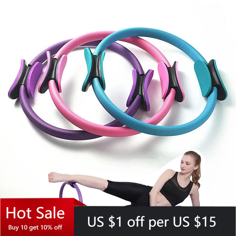 

7color Yoga Fitness Women Girls Exercise Home Gym Workout Sports Lose Weight Body Resistance Yoga Magic Circle Ring Pilates