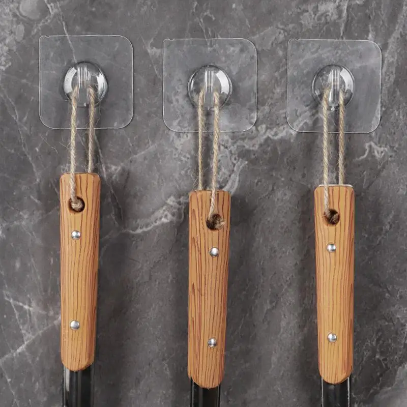 

Transparent Wall Hook Plastic Adhesive Door Wall Storage Hanger Hooks Load-bearing Waterproof Sucker Rack For Kitchen Bathroom