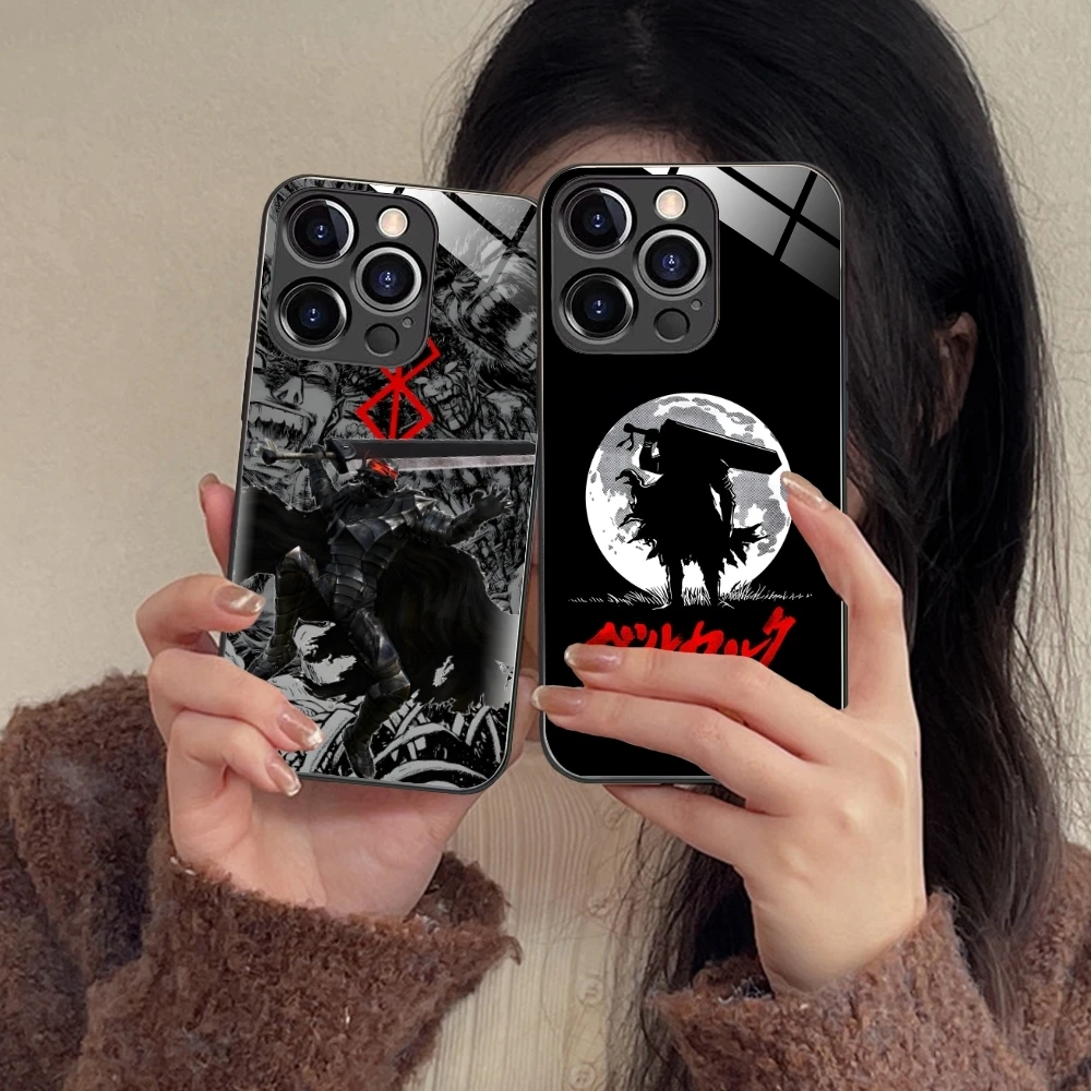 Чехол для мобильного телефона с рисунком B-Berserks iPhone 16 15 14 13 12 11 X XR XS 8 Pro Max Plus Mini PC
