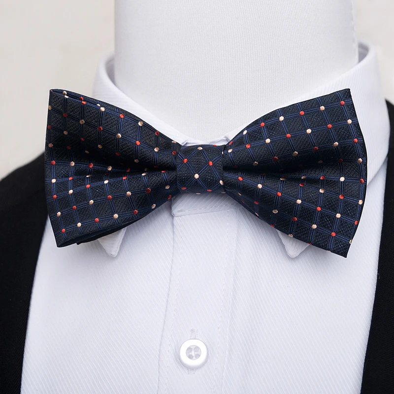 Новейший стиль брендовый шелковый галстук-бабочка свадебные аксессуары мужской