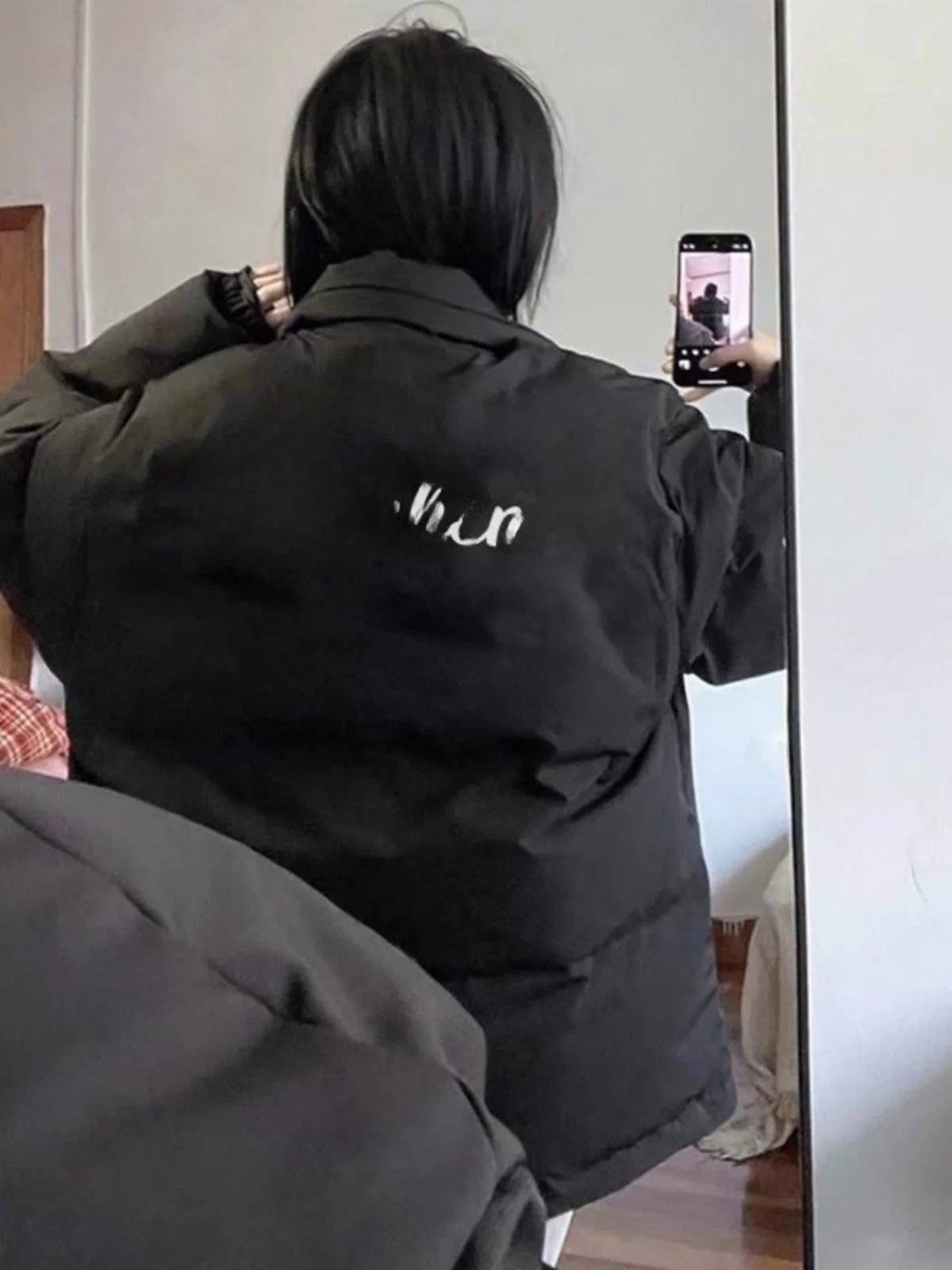 Chubby Girl Большие размеры 50 00 кг Черный пуховик с воротником-стойкой Одежда на