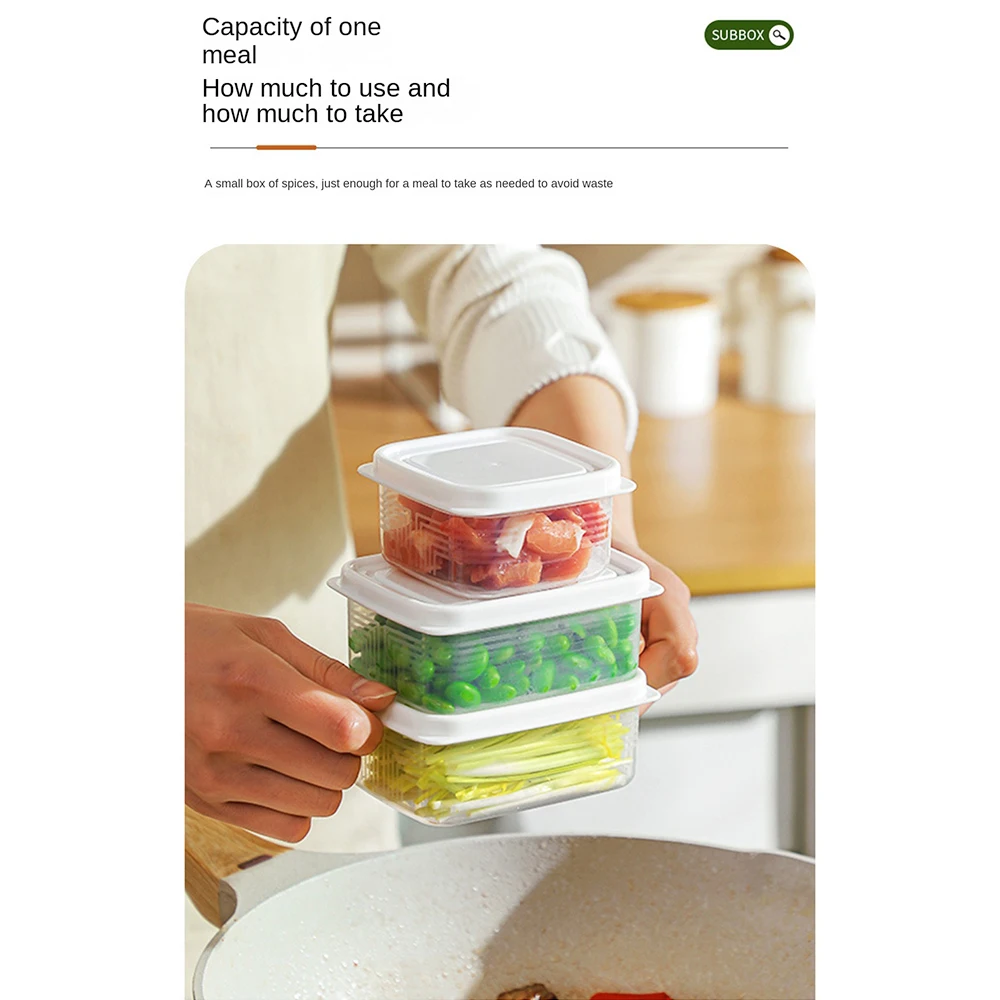 Коробка для хранения еды 1/2/3 набора легкая и свободная коробка сохранения