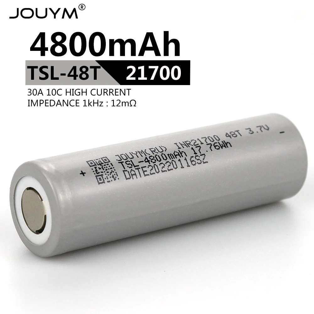 

INR21700 4800 мАч 35A перезаряжаемые литий-ионные батареи 21700 Мощная батарея для Tesla power bank шуруповерт EV car