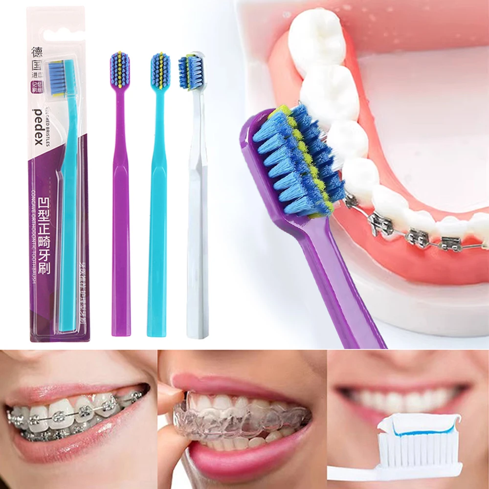 

Clean Orthodontic Braces Toothbrushes Brace Clean Soft Bristles Oral Hygiene Orthodontic Toothbrush Interdental Brush Oral Care