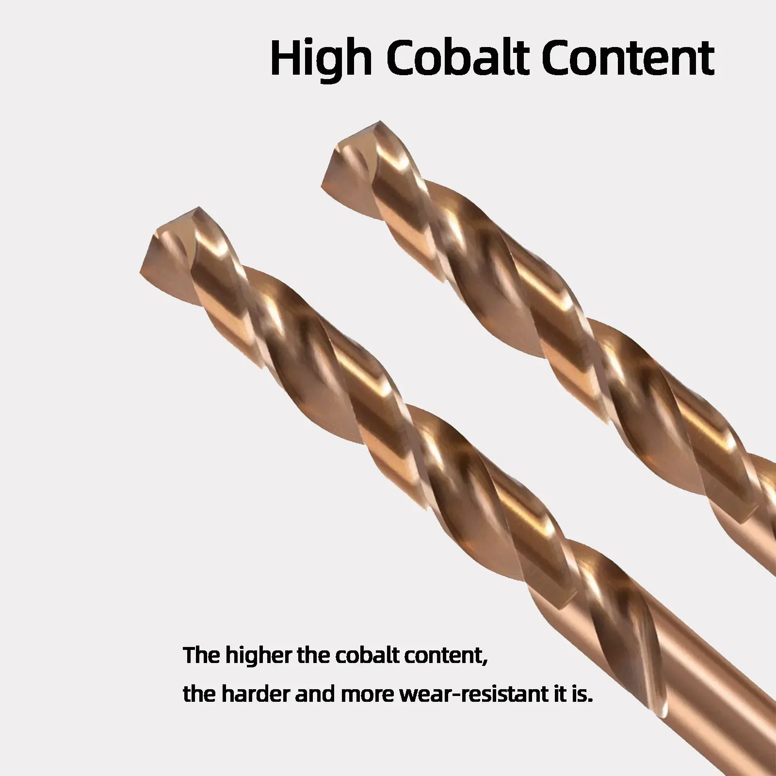 Спиральное сверло 1-9 мм из быстрорежущей стали M35 5/10 шт. биты кобальта режущие