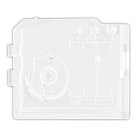 1pc hicello sewing machine cover plate clear plastic door goes needle plate bobbin cover for janome 750036001