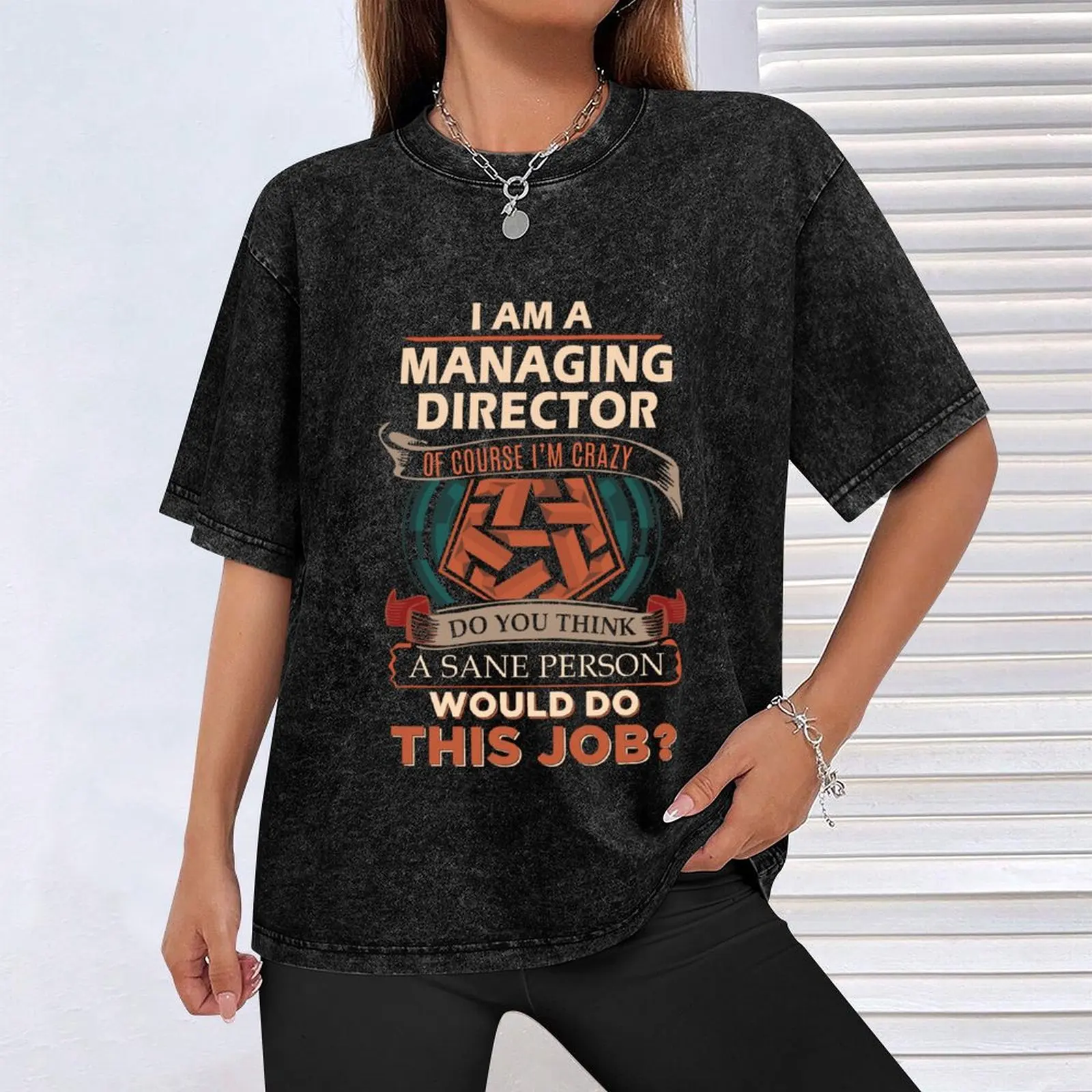 Управляющий режиссер футболка с разумным человеком Подарочный товар оверсайз