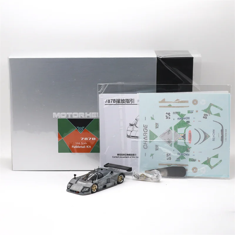 Фото MOTORHELIX 1:64 787B Бело-синяя модель №18 / Коллекционная металлическая литая миниатюрная модель автомобиля, подарки №4