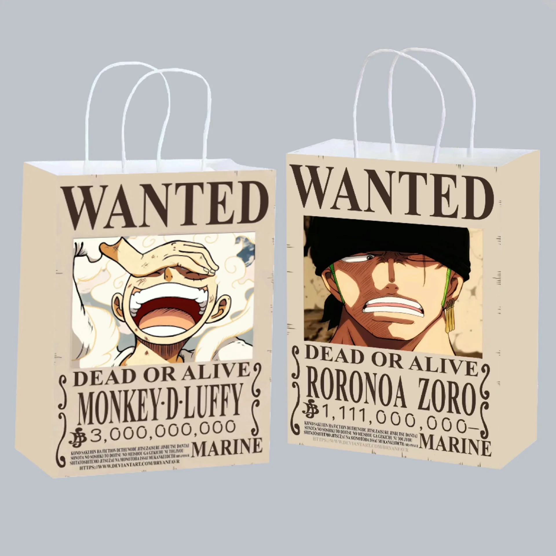 5 шт.10 шт. подарочные бумажные пакеты с изображением персонажей аниме One Piece, мультяшные сумки-тоут, подарочные пакеты на удачу (art.: 3920d90bcdd10) - 3920d90bcdd10