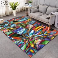 colorful psychedelic carpet nordic soft flannel 3d rugs parlor mat area rugs anti slip large carpet rug living room decor p 003