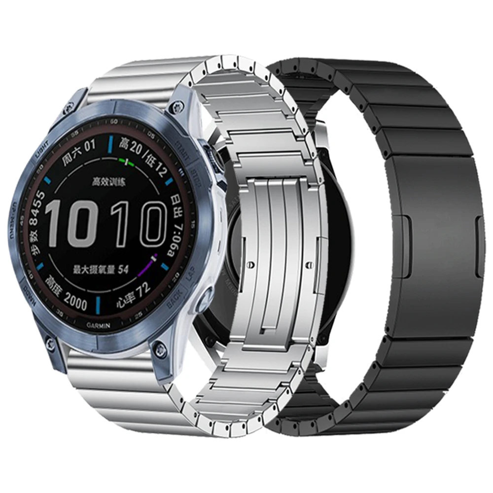 

Ремешок титановый для наручных часов Garmin Fenix 7 6 5 plus, браслет для GPS Quatix 7 6 5 MARQ/Epix G1 D2 s62 s60 945 745, 20 мм