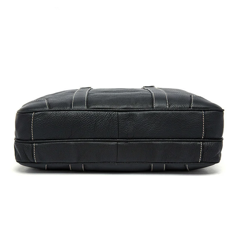 Genuine Leather Male Package Business Affairs Head Layer Cowhide Handbag Man Briefcase Single Shoulder Satchel computer bag