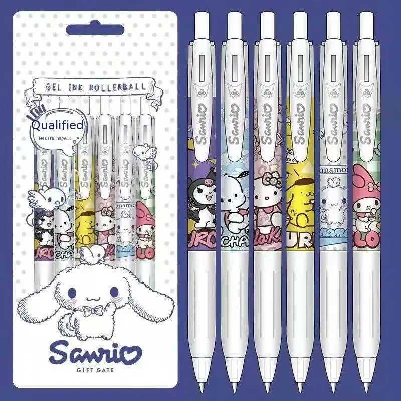

Sanrio limited pen Kulomi ins students high value signature pen 0.5 bullet tip click action black Color gel pens student school