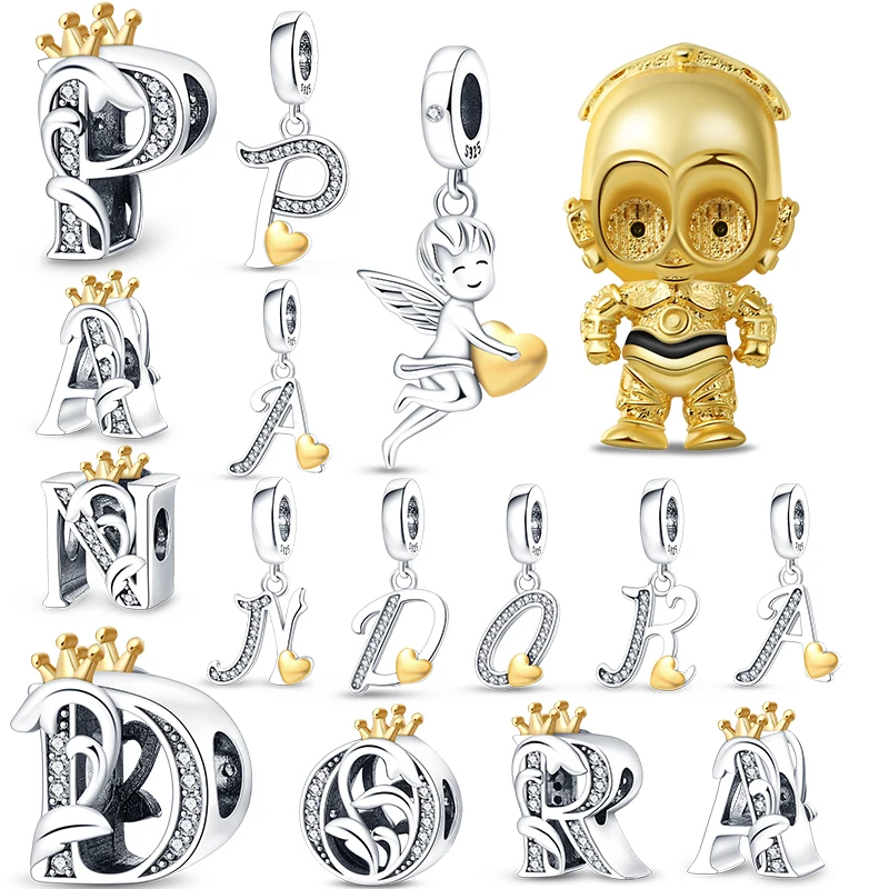 

My Order plata de ley 925 Bastet new in Letters Fit Charm Pandora plata 925 Original Jewelry Making Supplies Women's Jewelry