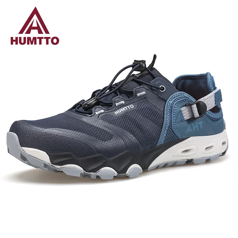 HUMTTO Summer Wading Shoes Mens Outdoor Hiking Sneakers for Men Breathable Quick Drying Sports Trekking Beach Barefoot Shoes Man
